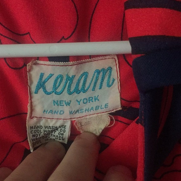 Vintage Keram NY ankle length dress size 10 - Picture 3 of 4